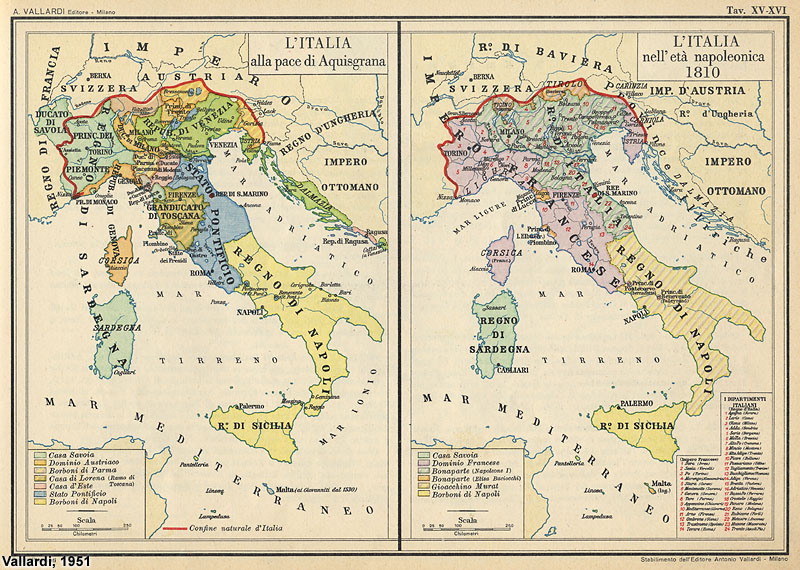 SPSM21/22: Cartine - L'Italia napoleonica (1810)