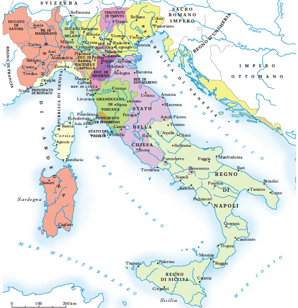 SPSM22/23: Cartina Europa nel XVI secolo